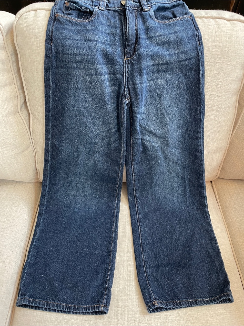 DL1961 Dark Blue Kids Wide-Leg Jeans